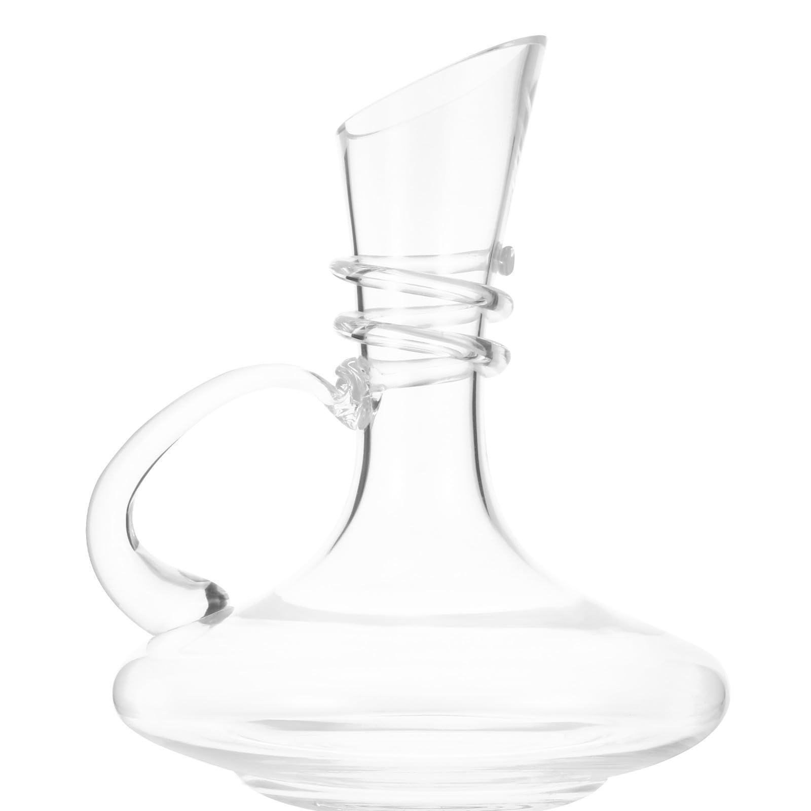 Artibetter Carafe à Vin en Verre 1600ml Fond Plat et Bec Verseur pour Décantation Rapide, Facile à Nettoyer, Amateurs de Vin