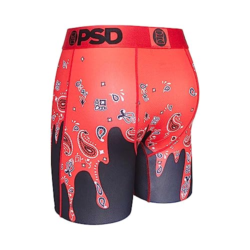 PSD Men's Bandana Melt Red Boxer Briefs, Red, XL3
