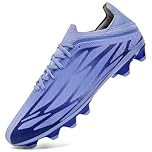 ASOCO DREAM Football Boots Men's Astro Turf Trainers Outdoor Football Cleats Professional Athletics Sneakers Teens Training Soccer Shoes,Purple,8 UK