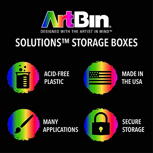 Image of ArtBin 2003AB Solutions Mini Box, Art & Craft Supply Organizer with Removable Dividers, [1] Plastic Storage Box