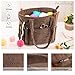 MYBAGZING Crochet Bag and Tote - Corduroy Yarn Bag - Yarn Holder for Crocheting - Crochet Storage Bag for Crochet Hooks, Crochet Accessories, Knitting Bag for Crochet Lovers, Mother's Day Gift