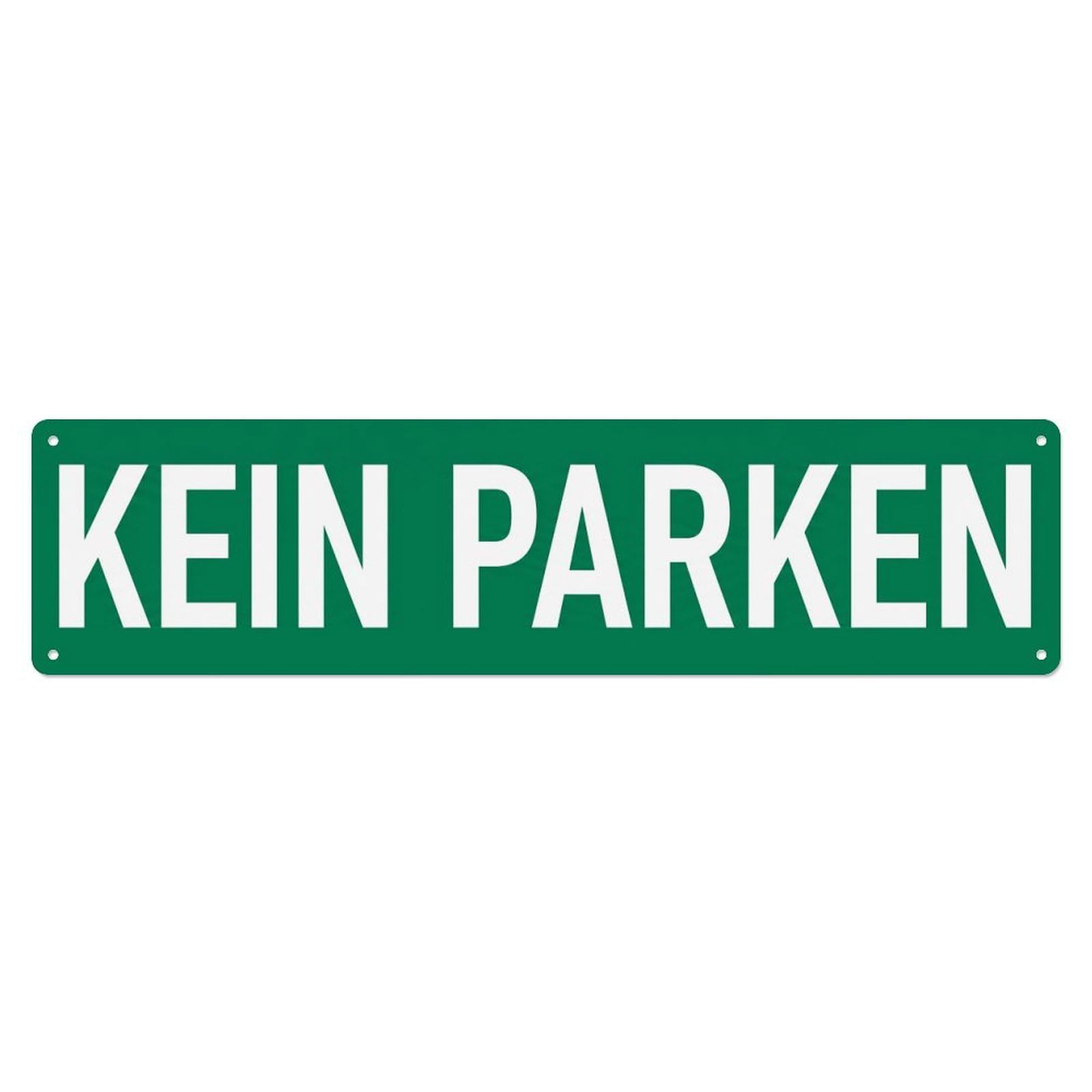 Kein Parken Tow Zone Metal Tin Sign