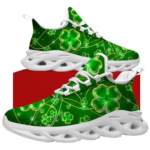 Shamrock Sneakers St Patricks Day Shoes Running Walking Tennis Shoes for Men Women4