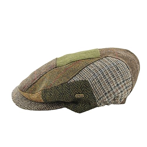Men's Irish Flat Cap, Patch Cap Style, Woven in Ireland, 100% Irish Wool Cap