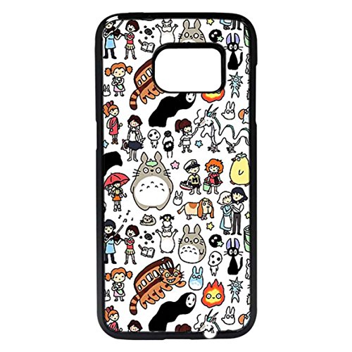 Kawaii Ghibli Doodle Case Cover / Color Nero