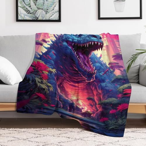 Couverture chaude flannel de flanelle luxe motif crocodile chic - 3