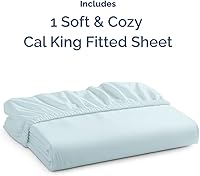Vista 619 de King Fitted Bed Sheet - Bottom Single Fitted Sheet Only - Ultra-Soft Hotel Luxury Bedding w/ 8-16 Inch Deep Pockets - Breathable, Cooling & Wrinkle