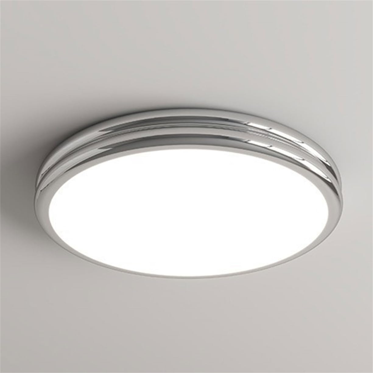 JXYDJH Cream-Color Bedroom Ceiling Lamp Minimalist Style 19.7Inch LED Ceiling Lighting Modern Circle LED Dimmable Light Fixture, Scandinavian Style Lamp for Dining Room Hallway,Bedroom Foyer
