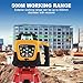 H-YEEU Rotary Laser Level Kit, 360 Degree Automatic Self Leveling Green Beam Horizontal Laser Transit, with Aluminum Tripod & Grade Rod, 500m Working Range for Construction, Building, Surveying
