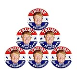 6-pack, 2016 DONALD TRUMP for PRESIDENT CAMPAIGN BUTTONS, 2.25