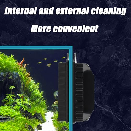 RXKFIGX Aquarium Scheibenreiniger Magnet,Algenmagnet Aquarium,Magnetisches Reinigungswerkzeug,Aquarium Scheibenreiniger,Algenmagnet,Scheibenputzer zur Reinigung von Fenstern Glastüren Aquarien