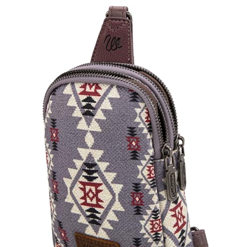 Image of Wrangler Small Sling Bag for Women, Leather Crossbody Bags Cross Body Purse Fanny Packs with Adjustable Strap for Gift