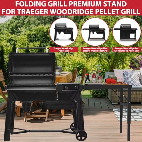 Table d'appoint pliable pour barbecue Traeger Woodridge Pro - 6