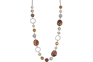 Charming and Versatile Long Beaded Necklace: Elevate Your Style