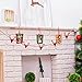 Blulu 12 Pieces Christmas Tree Frames Wooden Present Box Picture Frame 3 Colors Ornaments Photo Frame Mini Hanging Xmas Ornament