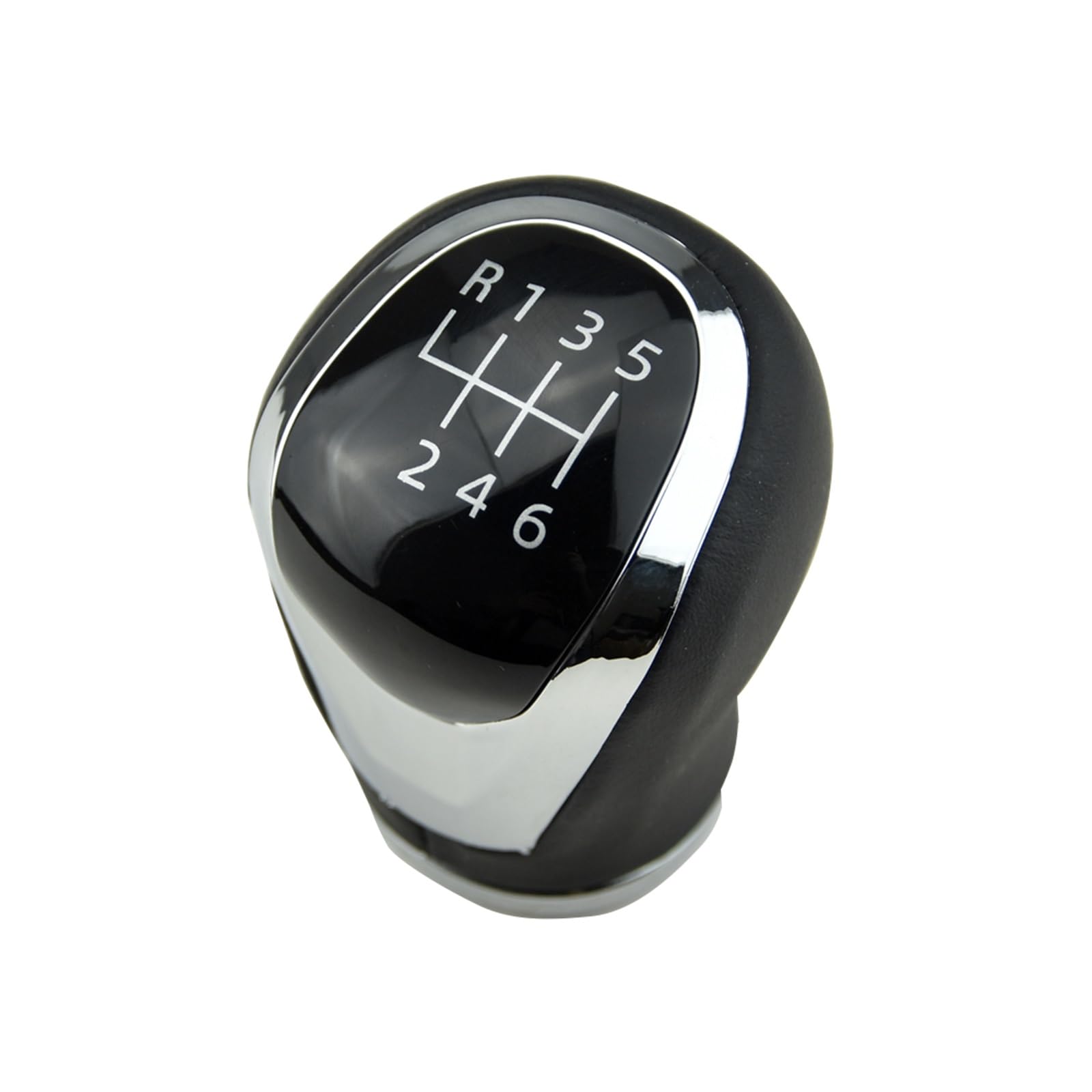 JSYALMSLW Knob Only Gear Shifter Knob Manual 6-Speed for Nissan Qashqai J11 X‑Trail T32 PU Leather/Metal Black Stylish Gear Shift 1* Shift