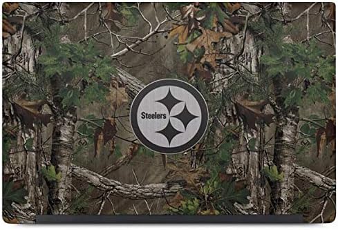 Skinit Decal Laptop Skin Compatible with Latitude 7420 - Officially Licensed NFL Pittsburgh Steelers Realtree Xtra Green Camo Design