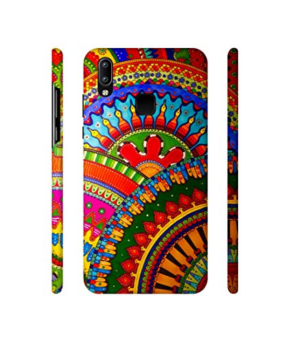 Image of Amazon Brand - Solimo Designer Rajasthani Rangoli Art 3D Printed Hard Mobile Back Case Cover Compatible for Vivo Y95