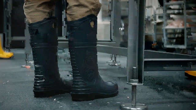 Image of DUNLOP Durapro Steel Toe - Work boots for Men & Women - Waterproof Safety boots with Tall Shaft - Chemical and Slip Resistant - Made from PVC - Dark Blue - Size 3