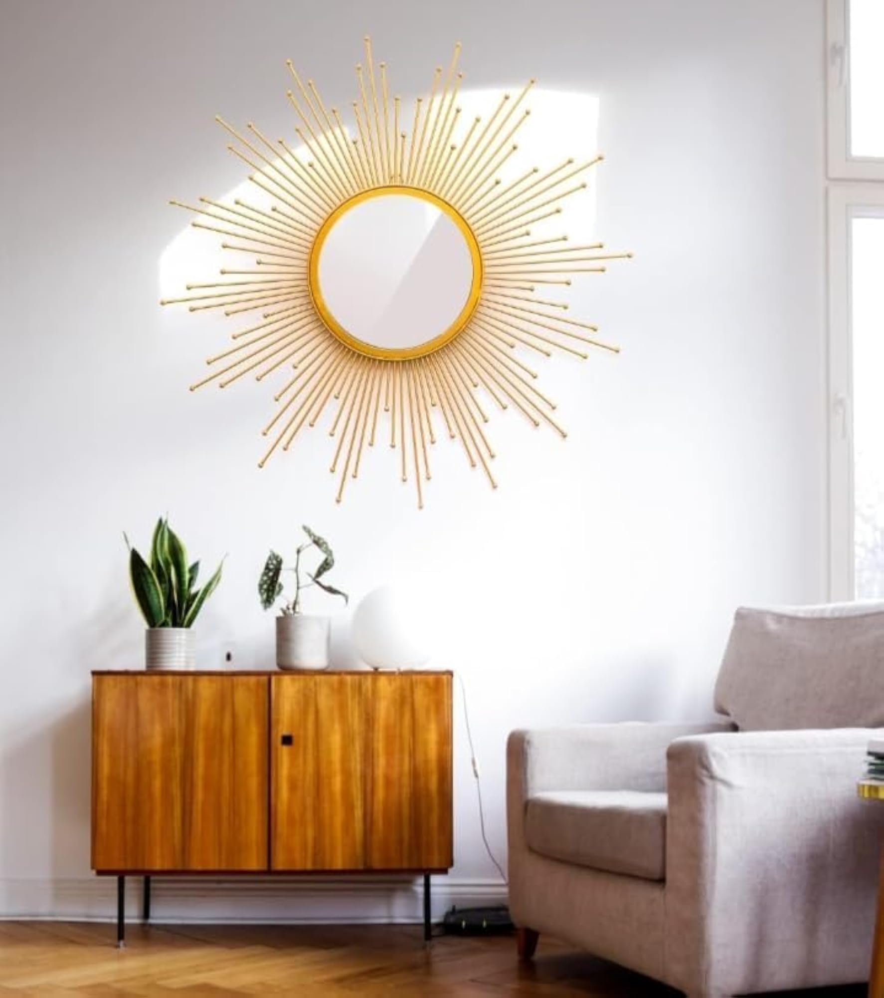 Urban Craft Sunburst Wall Mirror for Luxury Decor