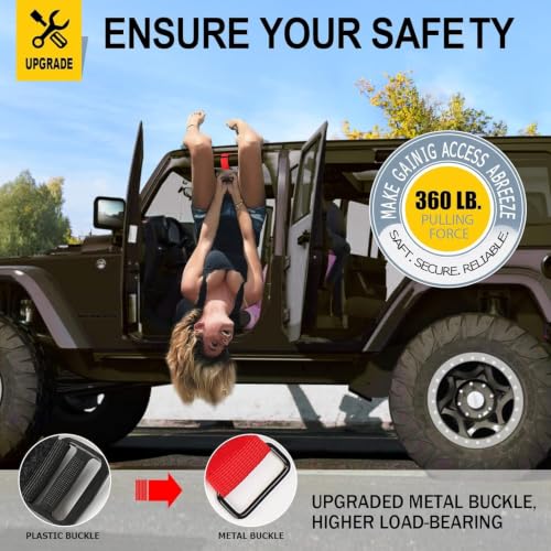 Image of moveland 2 Pack Grab Handle Set Fit for Jeep Wrangler TJ YJ JK 1955-2023