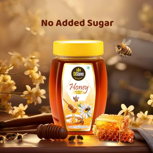Image of DiSano Honey 500g, Pure with No Sugar Added, Natural Immunity Booster, For Fitness & Health, Rich in Antioxidants & Minerals