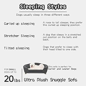   SHAVI-Large-Dog-Couch-35-Wide-Pet-Sofa-for-Large-and-Medium-Dogs-with-Removable-Mattress-Cover-Luxury-Raised-Dog-Couch-Velvet-Lounging-Bed-with-Anti-Slip-BottomDeep-Grey