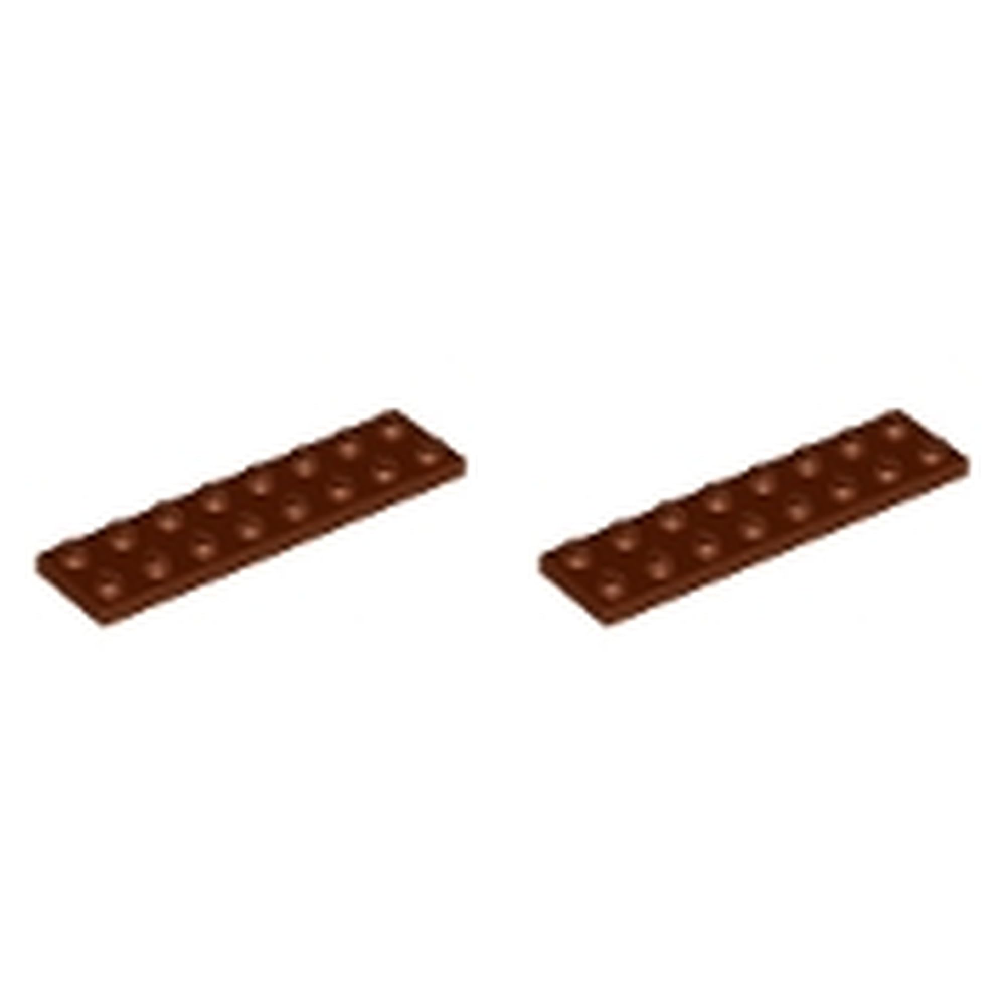 LEGO Plate 2 x 8, Part 3034 (Reddish Brown, 5, count) — image 1