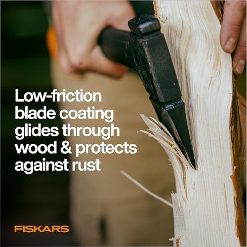 Image of Fiskars X24 Universal Axe 24 inch, Forged Steel Blade for Felling Trees & All-Purpose Chopping, Shock-Absorbing FiberComp Handle & Low-Friction Coating for Clean Cuts in Fresh Resinous Wood