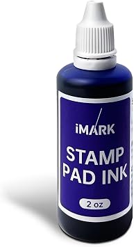 iMARK Premium Refill Ink for Self-Inking Stamps, Daters and Stamp Pads 2 oz, Blue