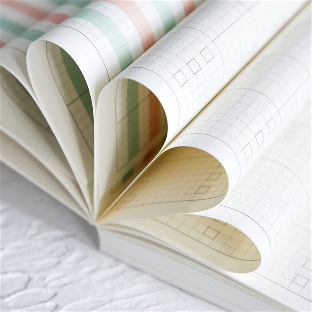 YQBUER A5 A6 Dzienniki do samodzielnego wypełniania kalendarza tygodniowego, miesięcznego harmonogramu, notatnika, dziennika, podróży, notatnika, artykułów papierniczych (kolor: B, rozmiar: A6)