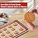 Silicone Baking Mat Set of 6, Easy Clean & Non-Stick Food Grade Reusable Baking Mat, Silicon Baking Mats Oven Liner Sheet, Round & Square Cake Mat, Pastry Board Rolling Dough Mats for Macaron Cookie
