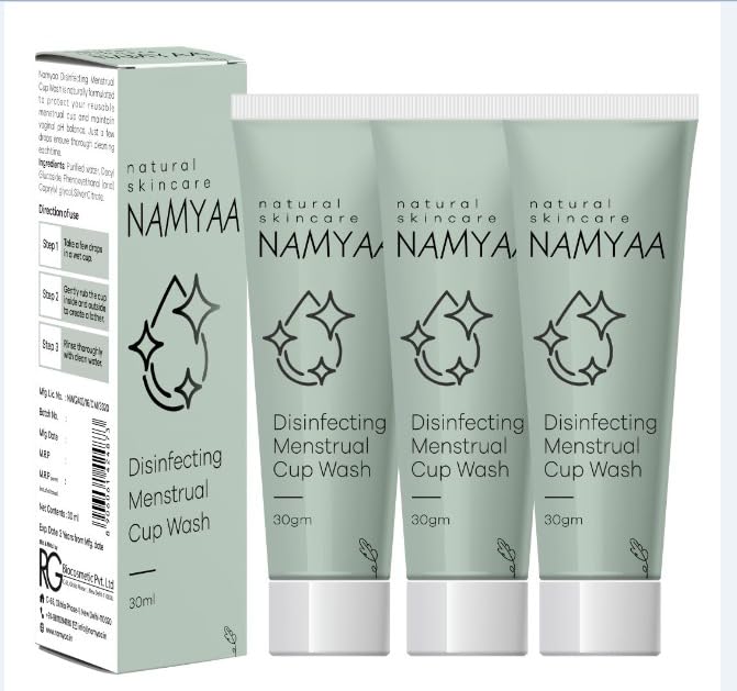 Namyaa Menstrual Cup Wash|Sterilises & Maintains Cup Hygiene|Removes Bad Odour|(3X30Ml) Intimate Wash (Pack of 3) (B0CM8Y7HB9) Amazon Price History, Amazon Price Tracker