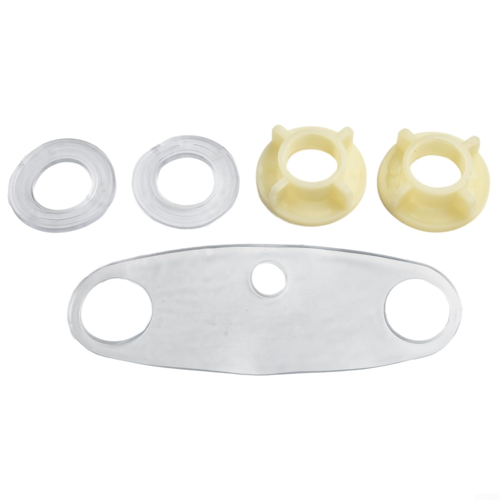 Double-Hole Hot and Cold Mixer Tap for Bathroom Sink – Ceramic Cartridge, Filtered Spout, Electroplated Silver Finish, Plastic Steel & Alloy Construction, 10.5(Alloy type)