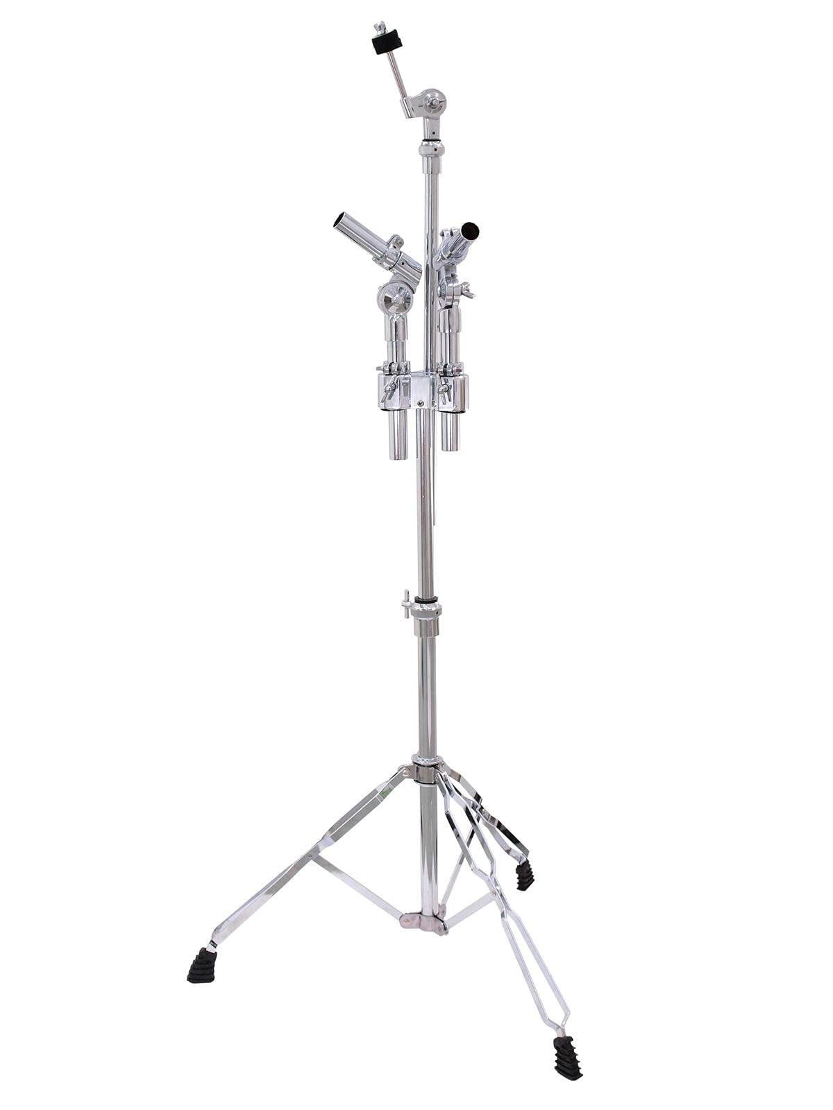 Dimavery 059180 STT-50 Support de 2 Tom-tom + Cymbale Chrome
