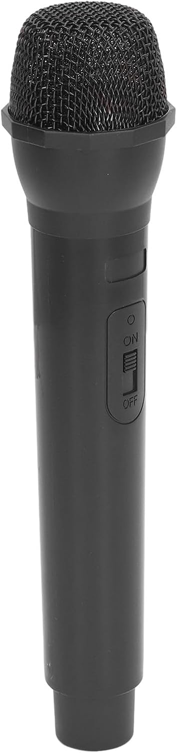 Fake Microphone, Microphone Toy Comfortable Stand in ABS Lightweight Eco-friendly for Fun Scenes (Barley Pipa)