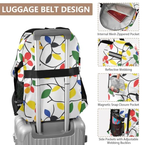 Mochila de viaje con plantas para instituto y escapadas de fin de semana 4