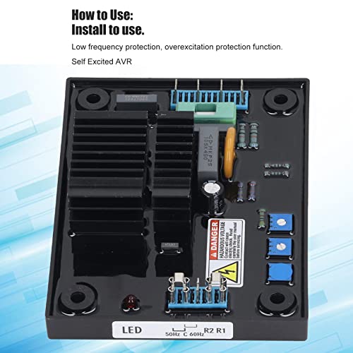 Tgoon Acessório de regulador de voltagem AVR, regulador de tensão automático de saída 4A, resposta t