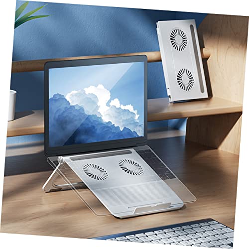Soporte para laptop Lurrose con doble ventilador y altura ajustable miniatura 5