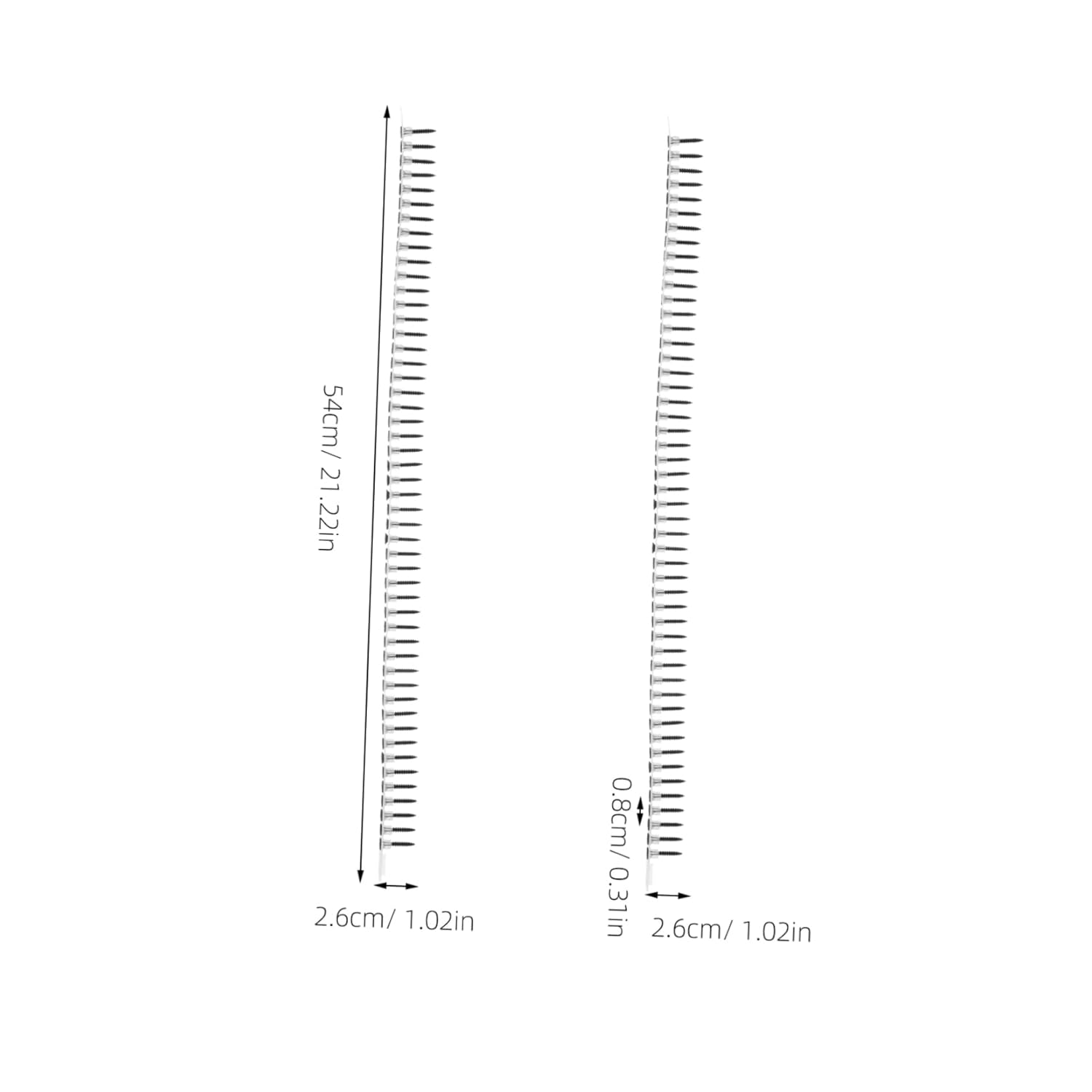 Heavy Duty Stucco Screws and Drywall Nails 1000pcs Self Tapping Screws with Push Pins Metal and Plastic Hardware for Wall Mounting