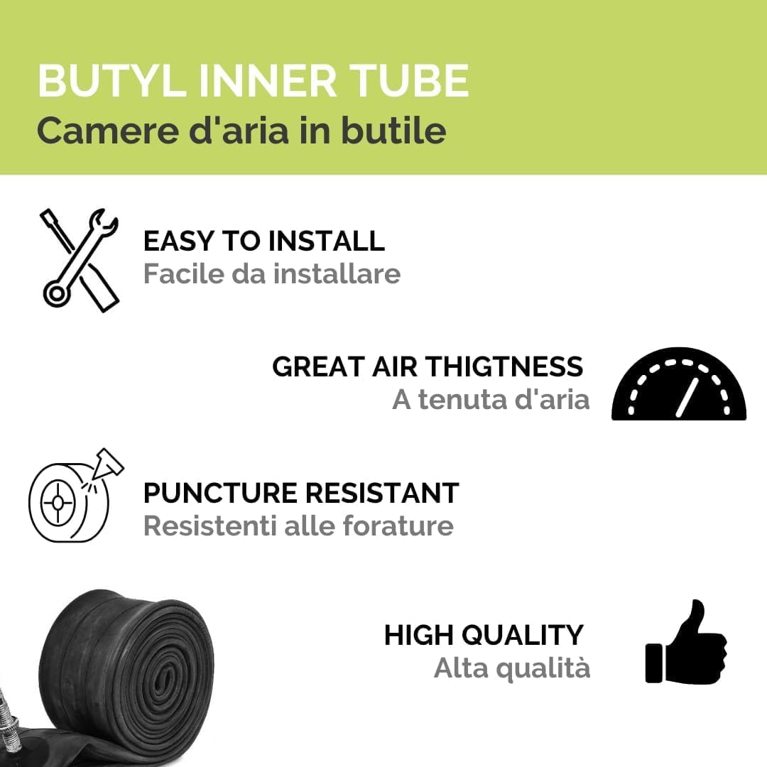 Copertoni Per Bici 700x35C Marroni + Camere D'Aria - 2 Pezzi Per City Bike E Trekking - Foto 10