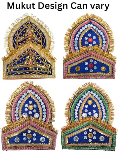 Image of BookMyCostume Meghnath (Meghnad) Indrajit Crown Mukut Kids & Adults Fancy Dress Costume Accessories