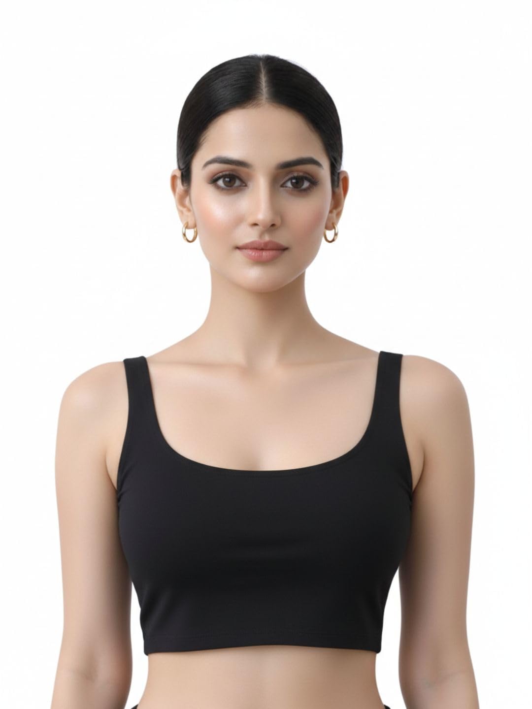 thevasa Women's Elegant Arc Sleeveless Blouse-picture-24