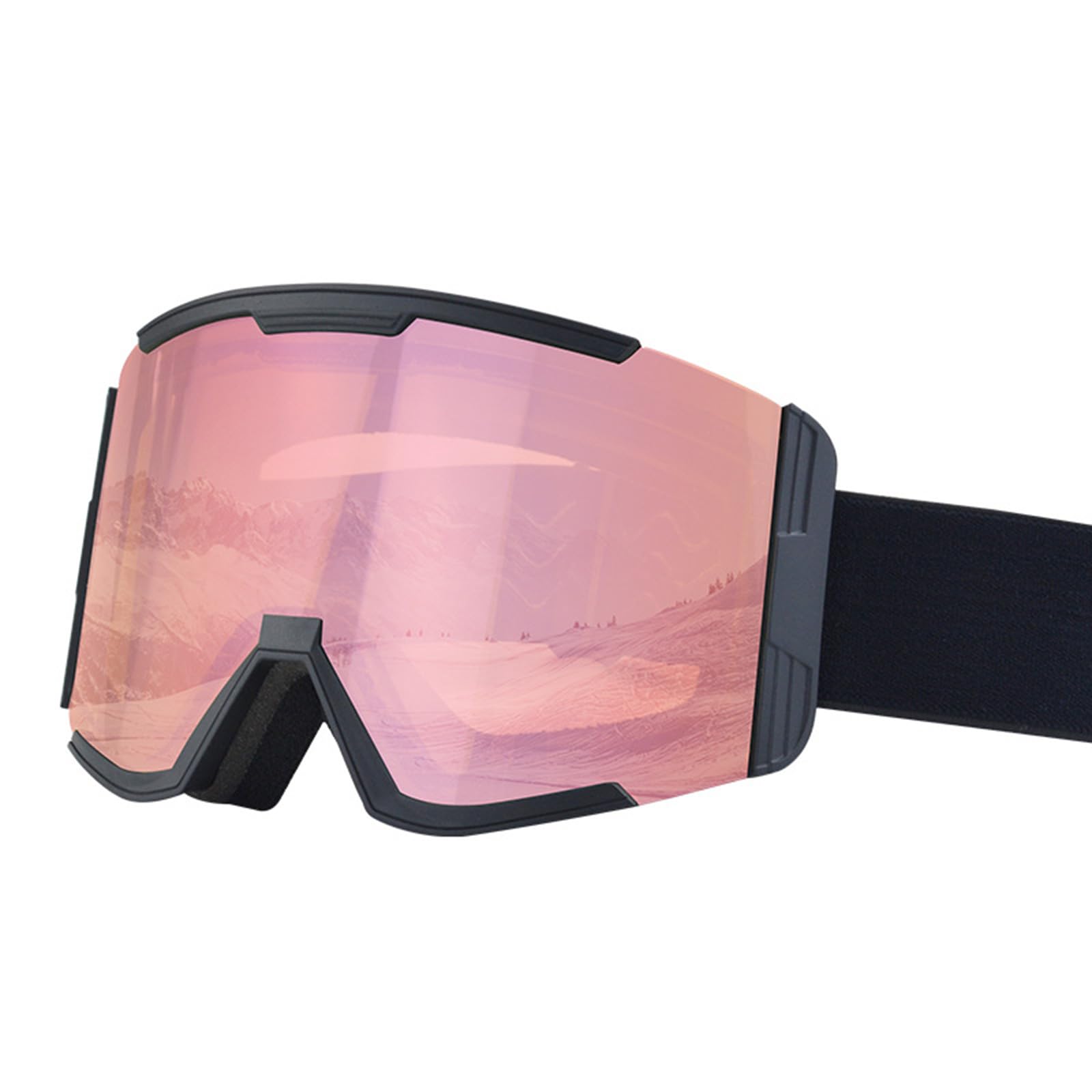 Protezioni UV Anti Nebbia Lente Occhiali Da Neve Grande Visione Pattinaggio Occhiali Da Sci per Uomini Donne Neve Snowboard Sport All'aperto