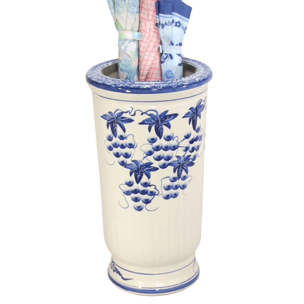 Amazon｜陶器傘立て ブドウ柄 U-52SBB｜傘立て オンライン通販