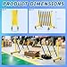 11 FT Industrial Expandable Barricade, Security Gate with Wheels, Retractable Driveway Gate, Adjustable Traffic Fence, Outdoor Dog Gate for Construction Site, Traffic Control, Cordon, Elevator, Garage