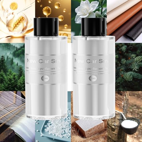Image of Amor Lyris 2 Packs Essential Oil Refill for Smart Car Air Freshener, 3.5OZ Car Diffuser Refill, Aromatherapy Perfume Refill Can be Used for 4-8 Months, Made with Natural Plant Extracts, New Car Smell