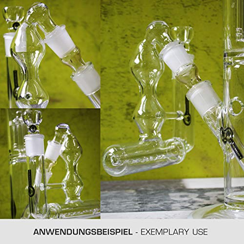 Heisenberg Inline Vorkühler Klar 2.0 mit Stemline Perkolator 18.8 (NS 19) Wasserpfeifen Zubehör – Bild 7