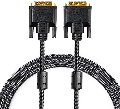 DVI to DVI Monitor Cable Adapter 6ft 2-Pack, DVI-D 24+1 Dual Link Male to Male Digital Video Cable - Thumbnail 4