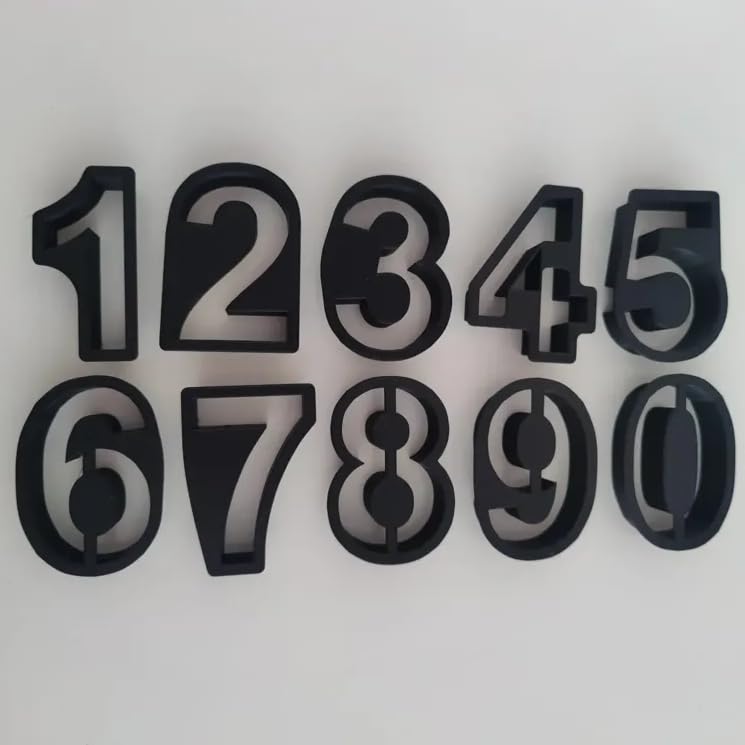Mizaku Sayılardan Oluşan Kurabiye Kalıbı 10'lu Set
